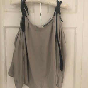 Nicole Miller Artelier Cold-Shoulder Blouse